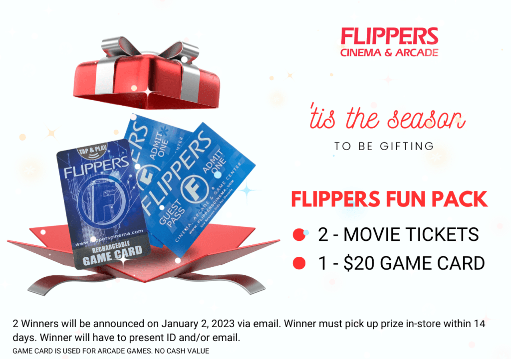 Giveaway Flippers Cinema And Arcade